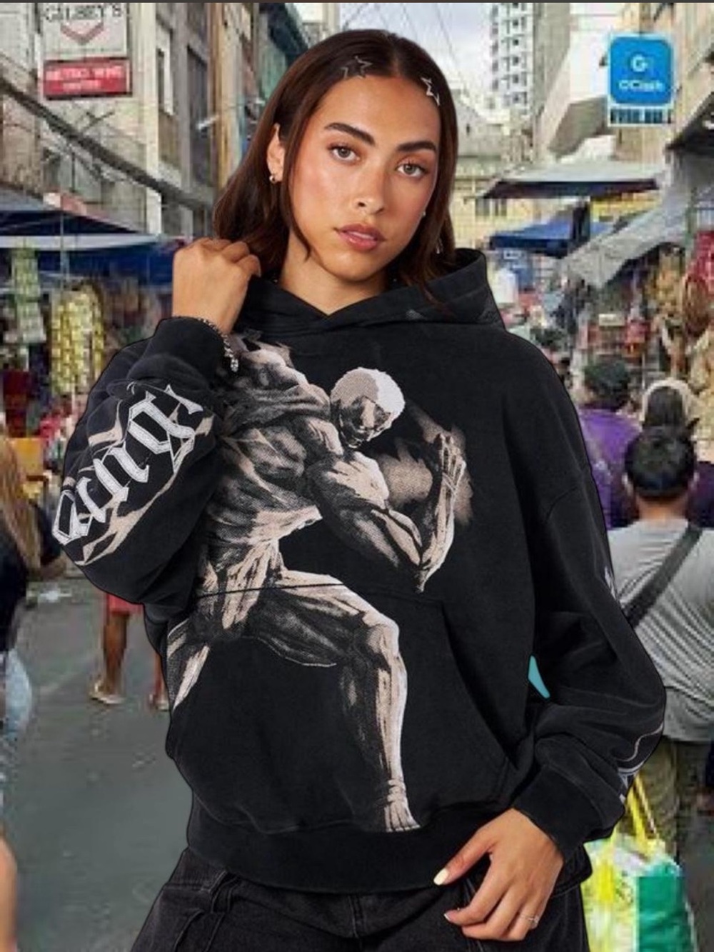 YoungLA 5129-AOT x yLa Pullover Hoodie